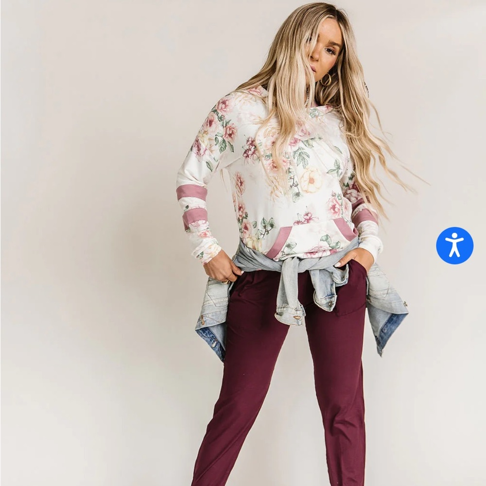 Love Melody Floral Hoodie